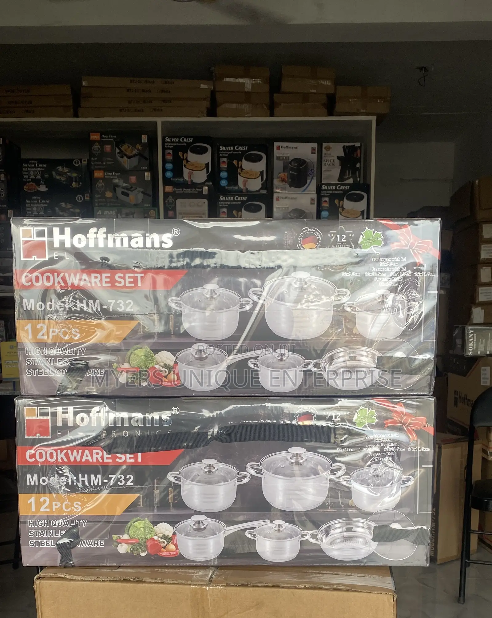 Hoffmans Stainless Steel 12pcs Pot
