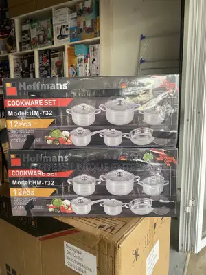 Hoffmans 12pcs Set Gas Stove Cooking Pot