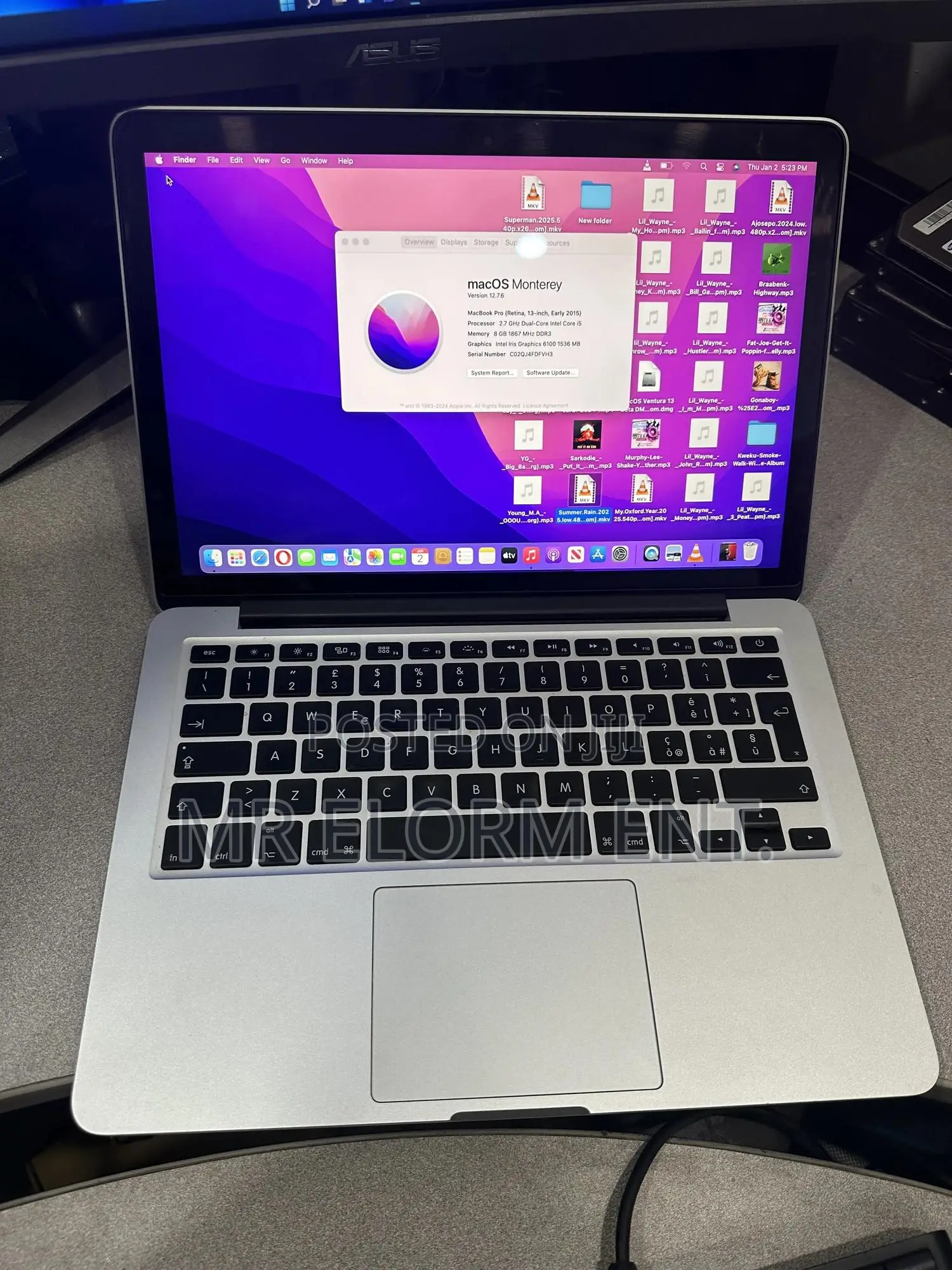 Laptop Apple MacBook 2015 8GB Intel Core i5 SSD 256GB