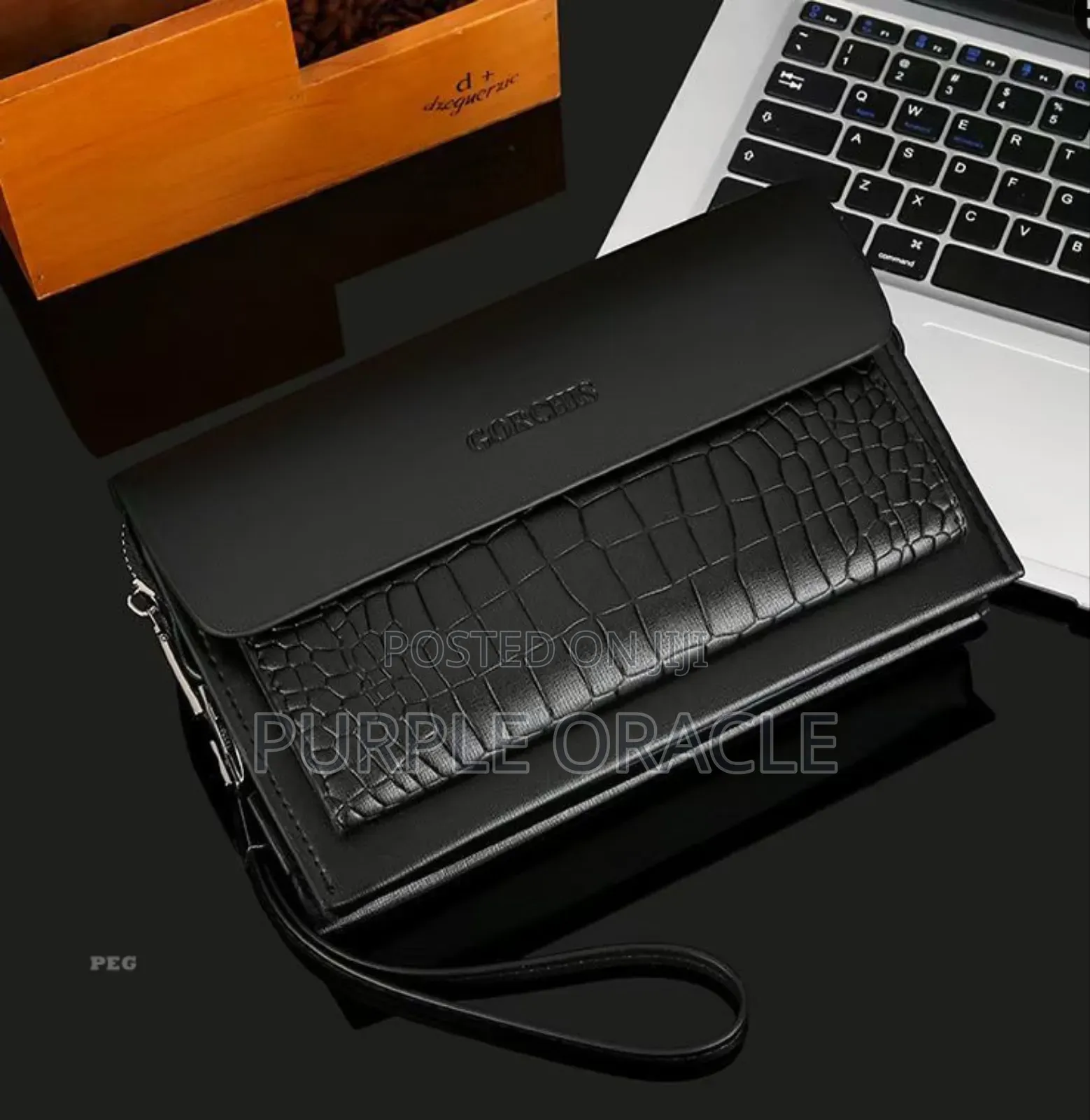 Men's Black Leather Wallet