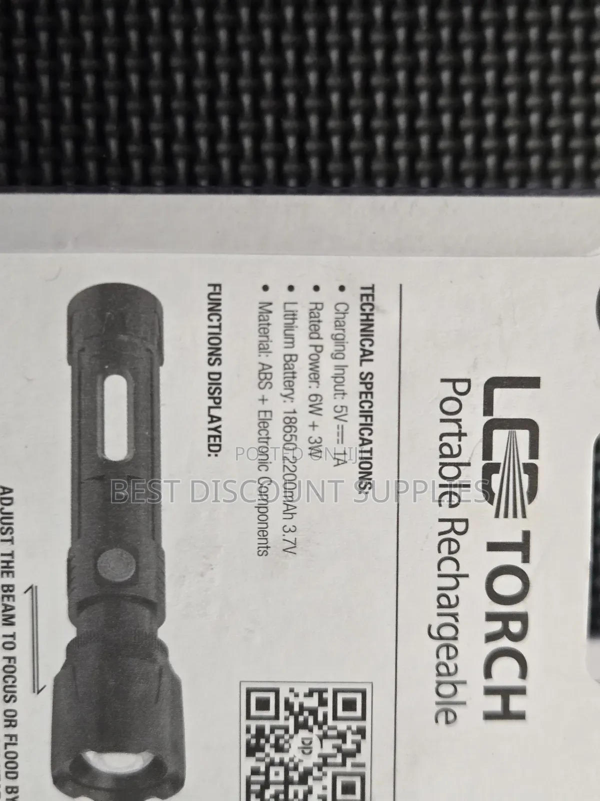 Original Rechargeable Dp Professional Led Flashlight