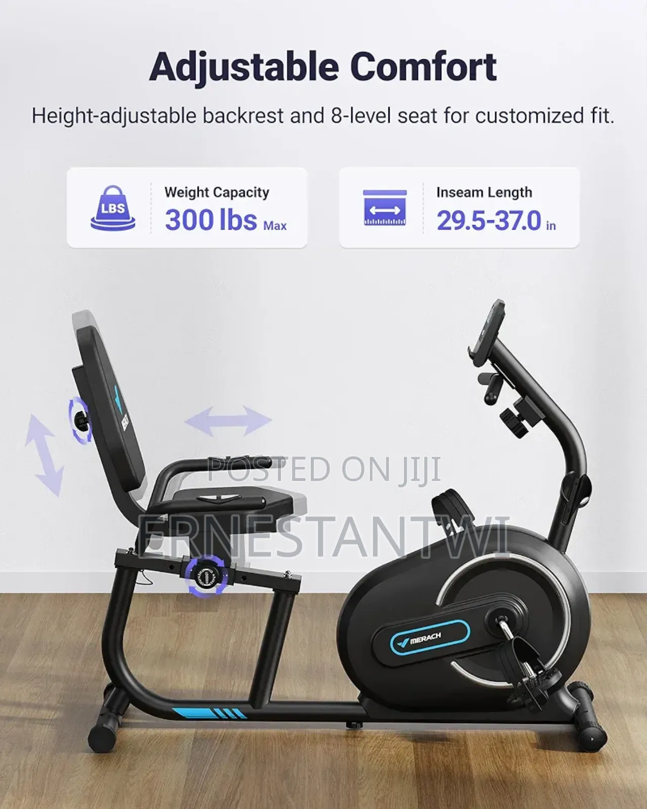 Recumbent Exercise Bike With Bluetooth Connectivity From Merach, Uk in ...