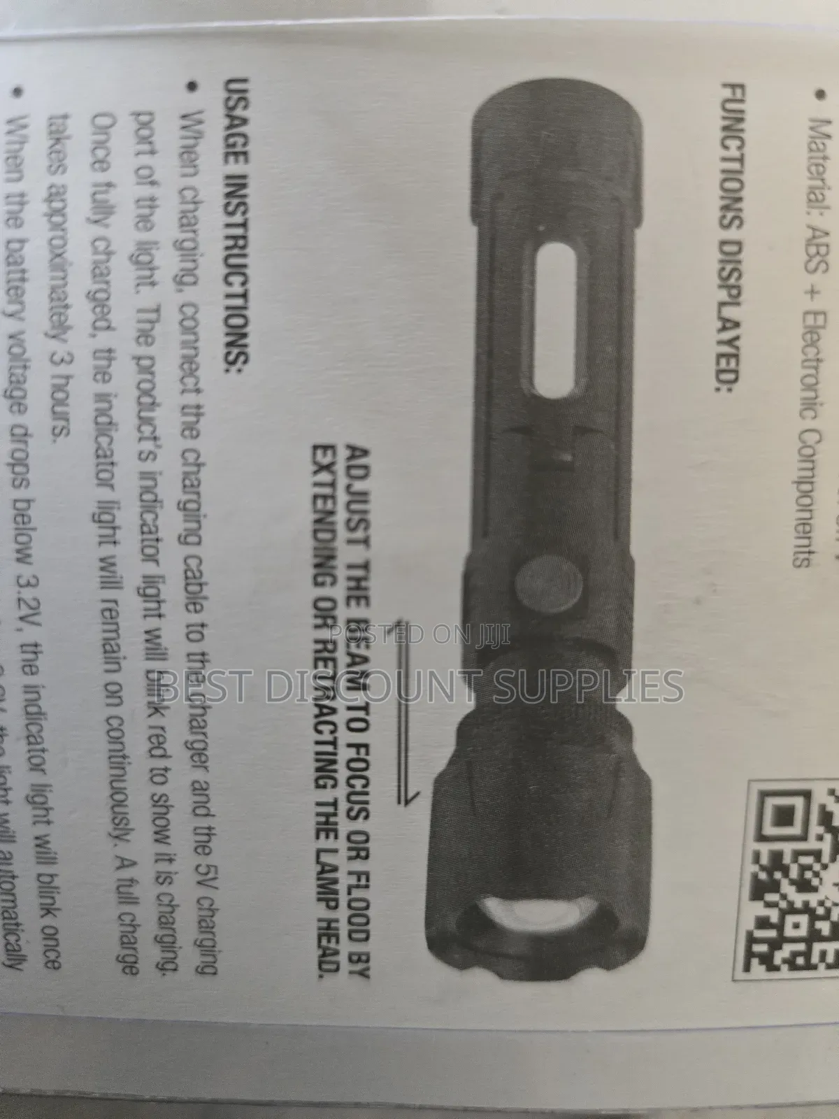 Original Rechargeable Dp Professional Led Flashlight