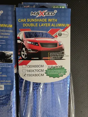 Maxeed Car Sunshade With Double Layer Aluminum Suvs and Sedans