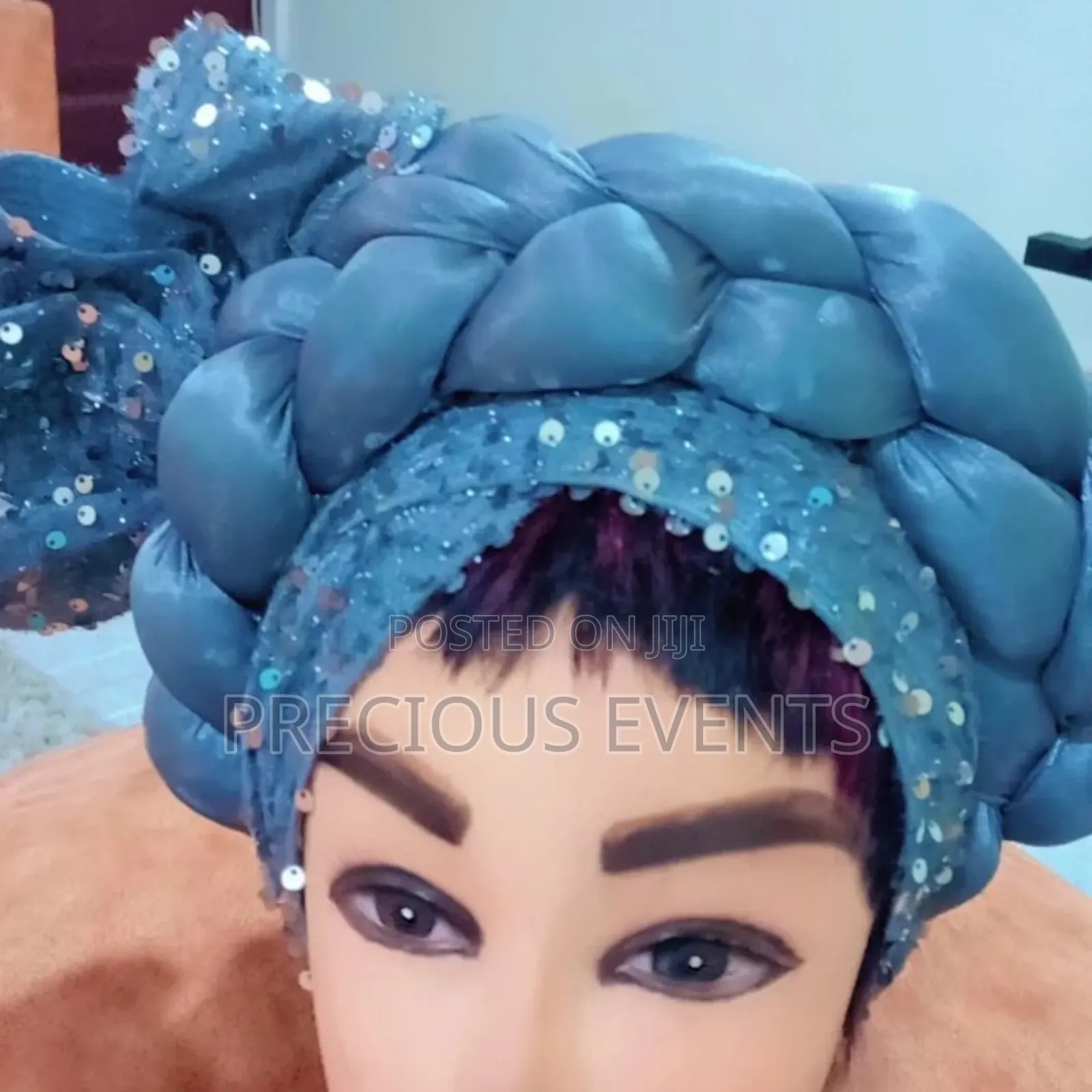 Turbans White N Ash Colour