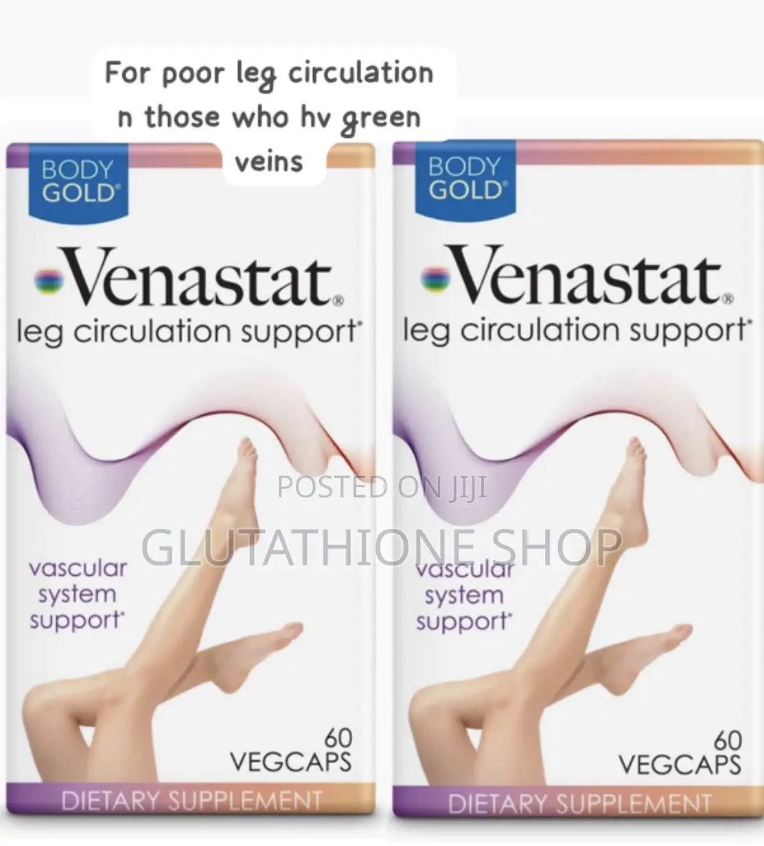 Venastat Capsules For Natural Leg Vein Health - 60 Capsules