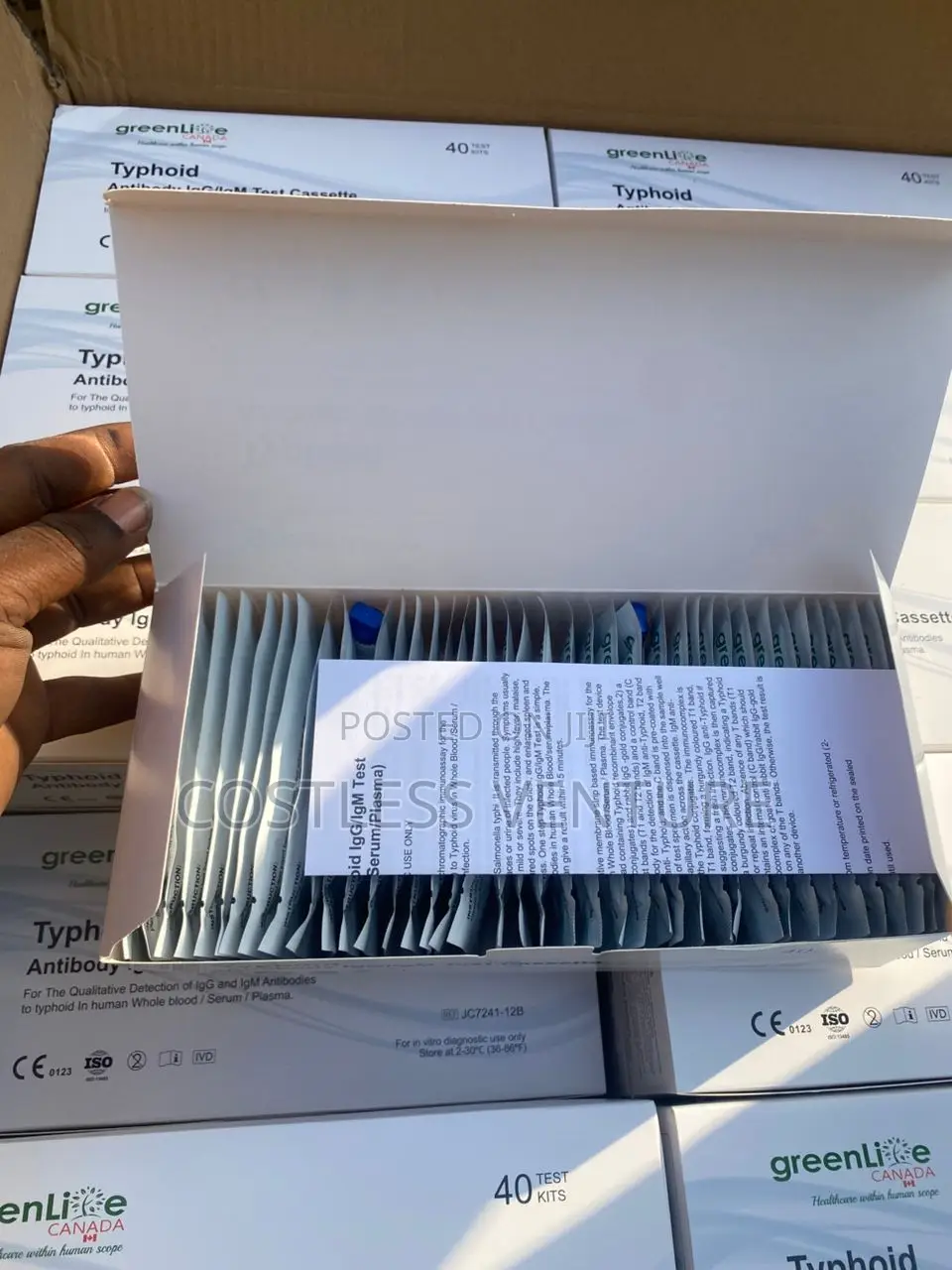 Greenlife Typhoid Antibody Test Cassette