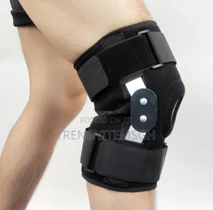 Adjustable Black Knee Support Articulated Knee Pad