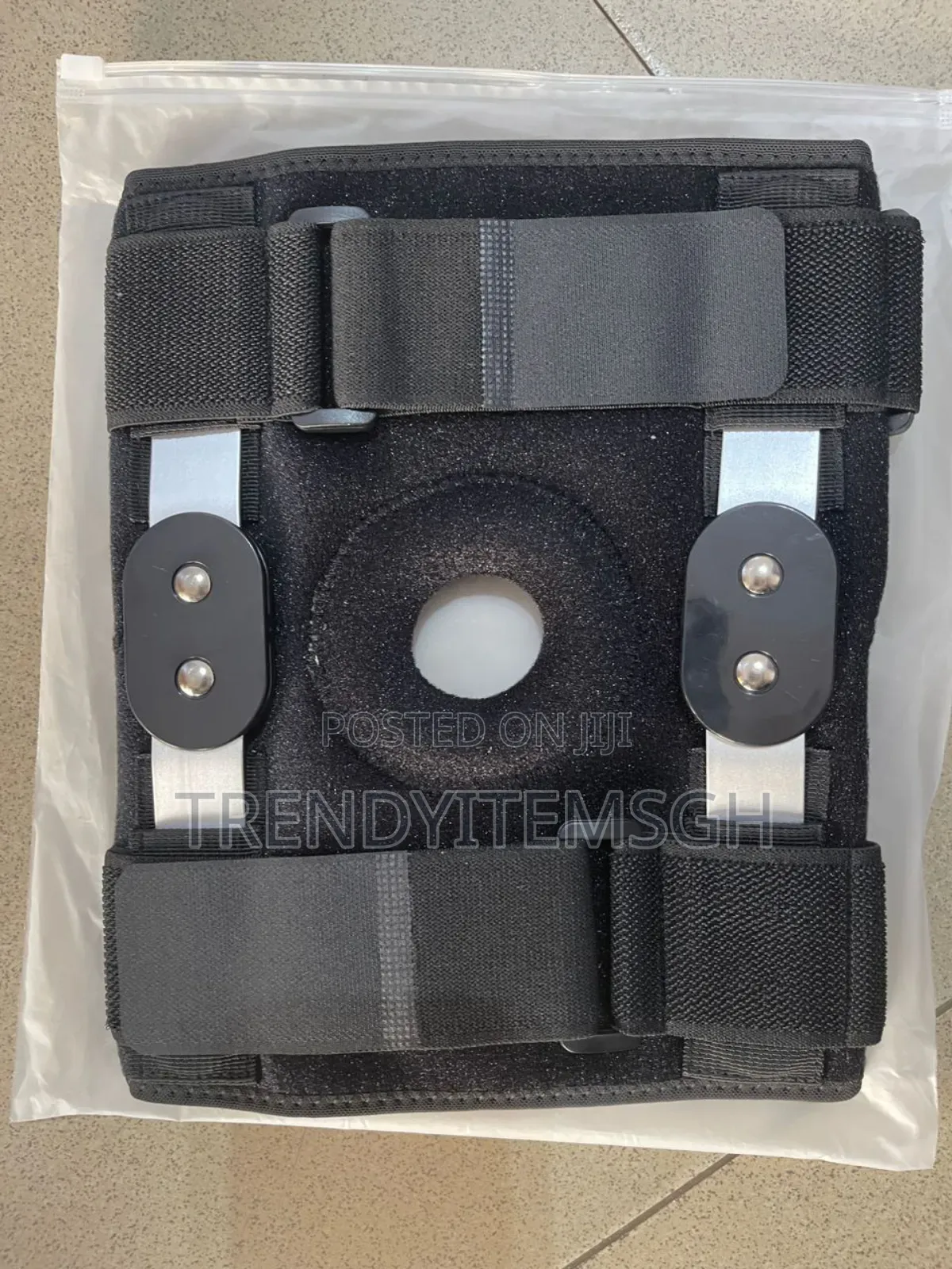 Adjustable Black Knee Support Articulated Knee Pad