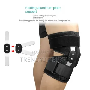 Adjustable Black Knee Support Articulated Knee Pad