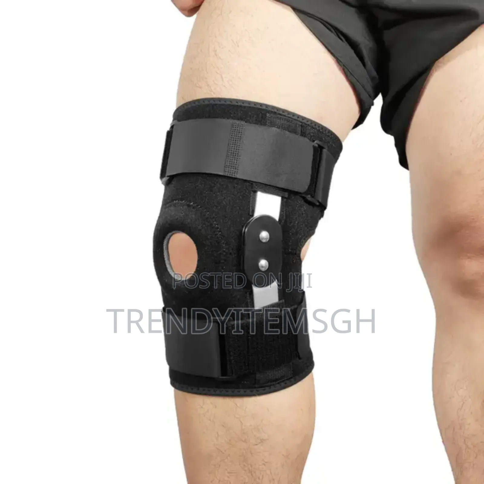 Adjustable Black Knee Support Articulated Knee Pad