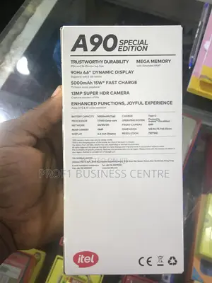 New Itel A90 128 GB Black