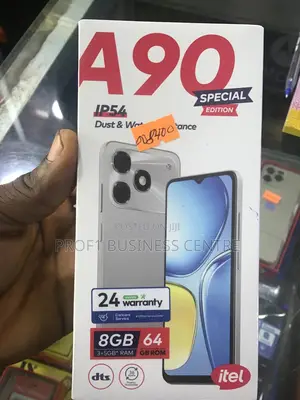 New Itel A90 128 GB Black