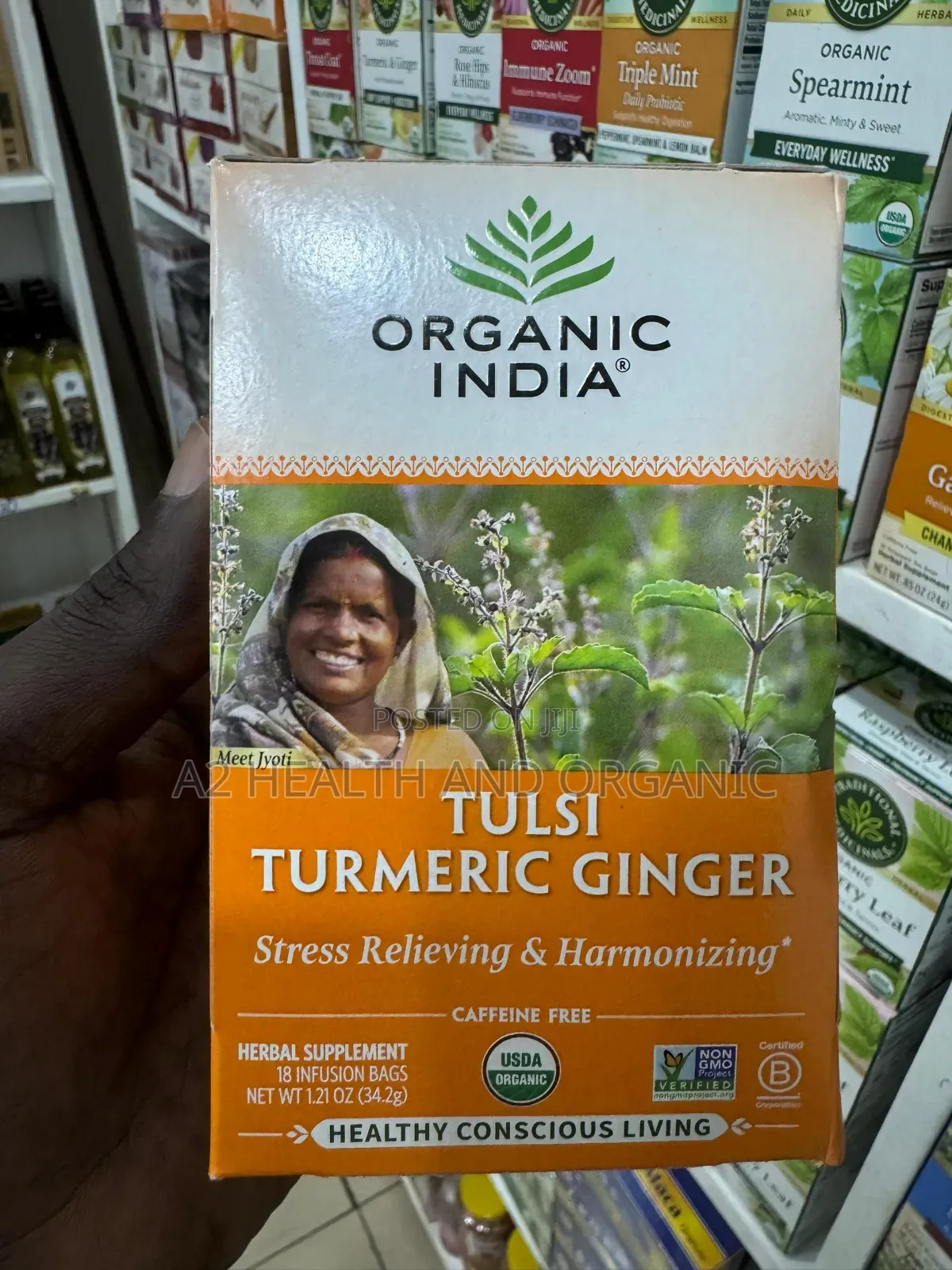 Tulsi Turmeric Ginger Herbal Tea