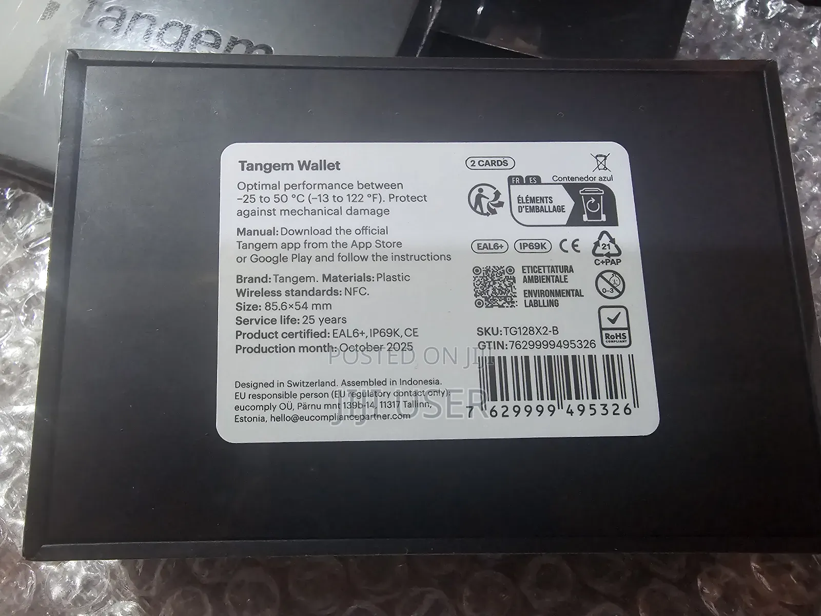 Tangem Crypto Card Wallet (2-Card Set) – Original Secure