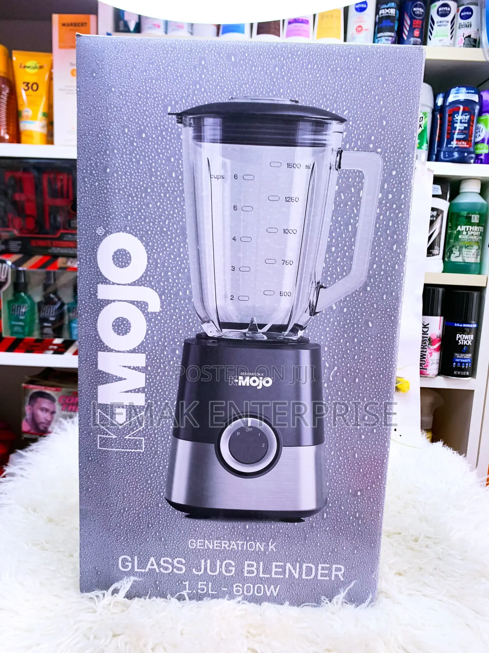 K-Mojo Generation K Glass Jug Blender 1.5l 600w