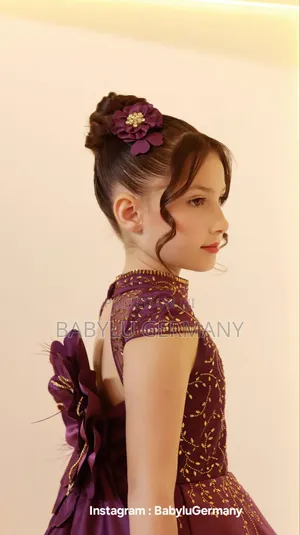 Luxury Turkish Purple Ballgown and Hair Fascinator