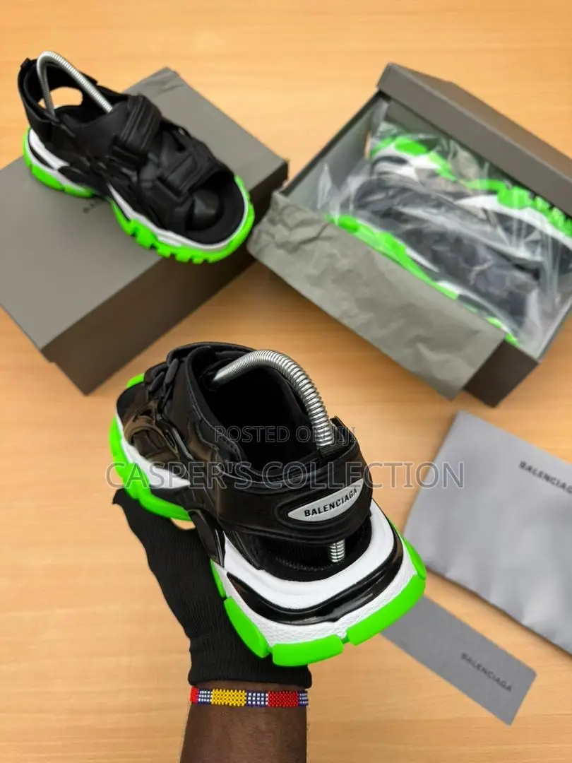 Balenciaga Track Sandals (Black)