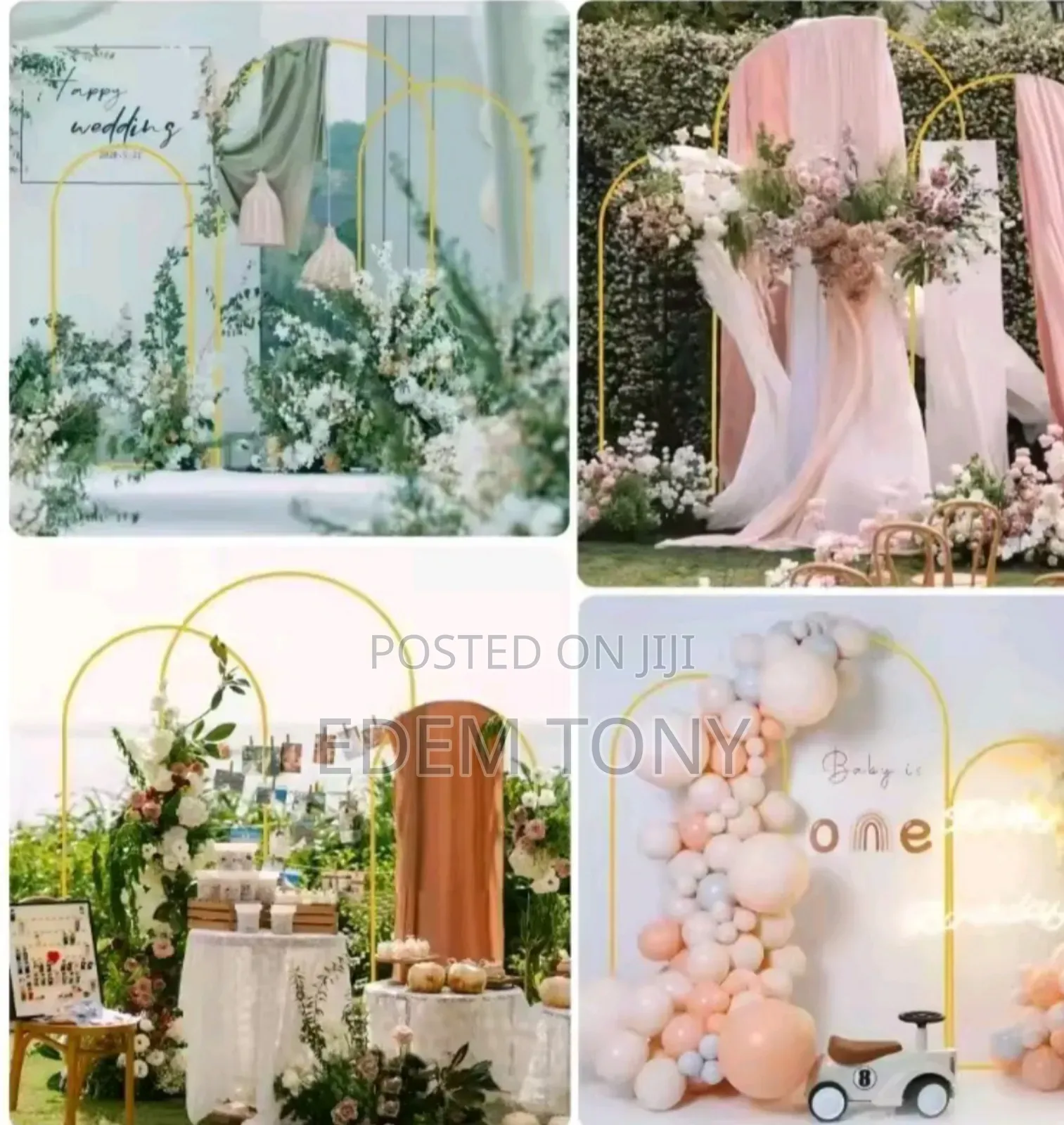 A 6ft Metal Arch Backdrop Stand Designed for Events