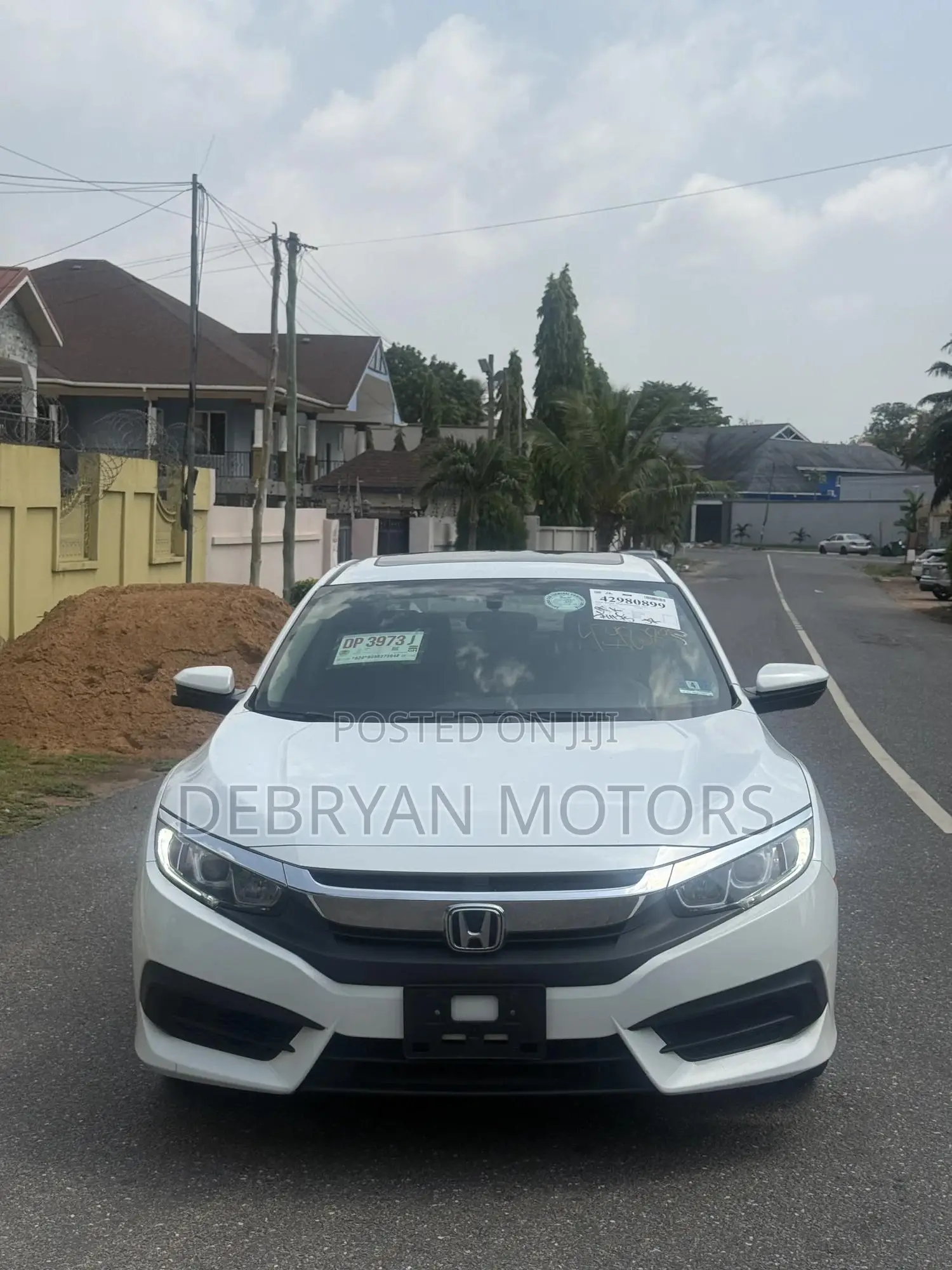 Honda Civic EX Sedan 2018 White