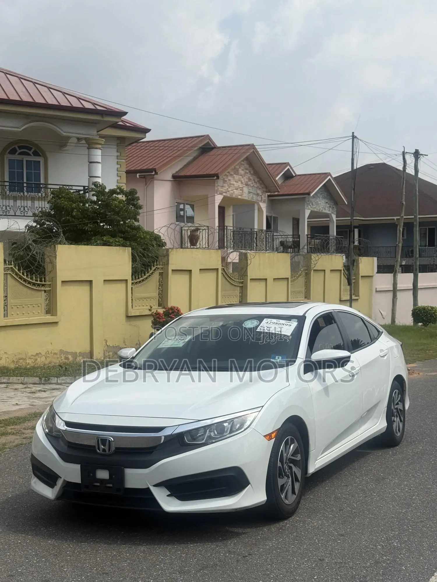 Honda Civic EX Sedan 2018 White