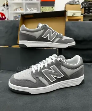 New Balance 480 Ash and White