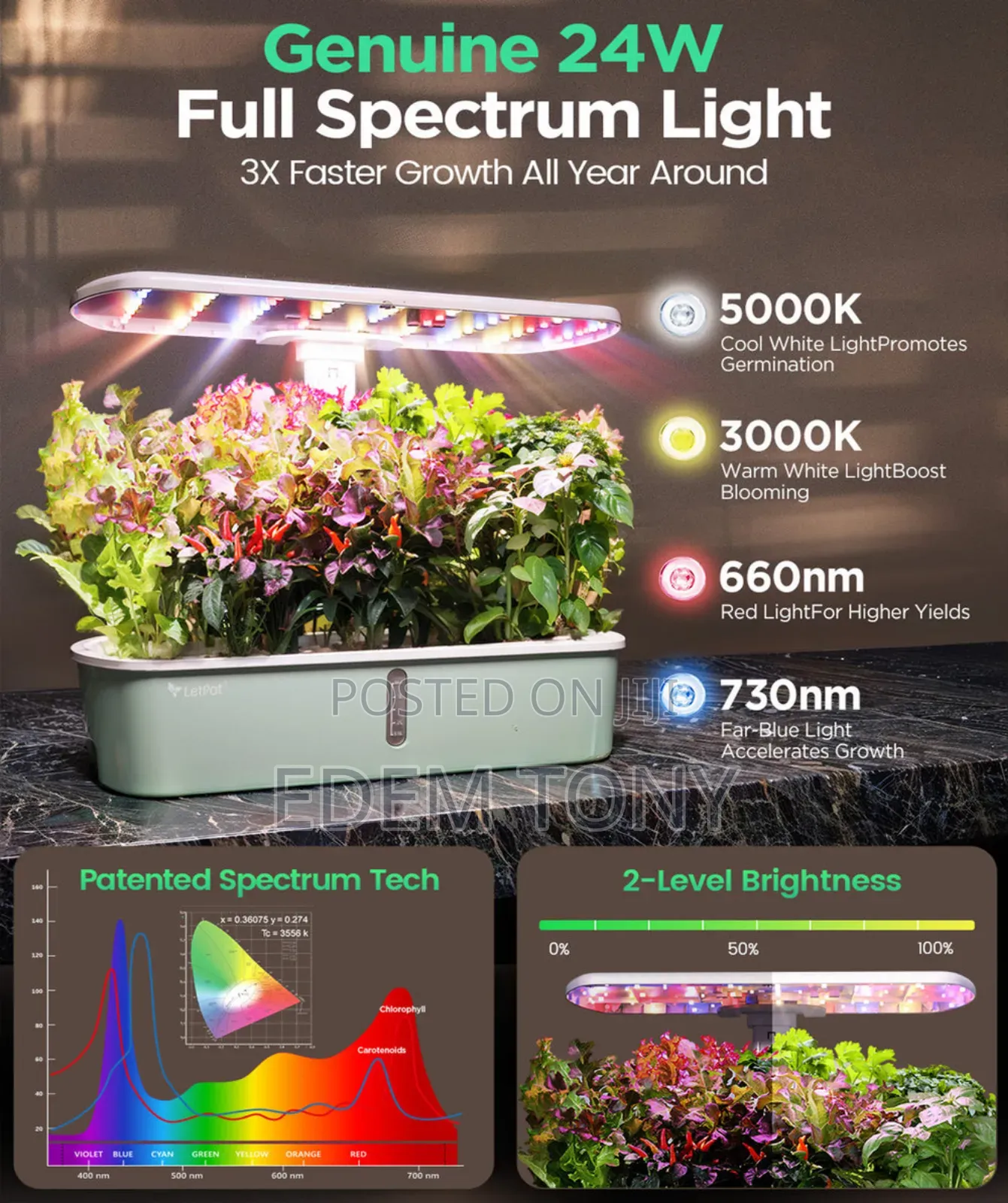 Letpot Air 10 Pods Hydroponic Gardening System