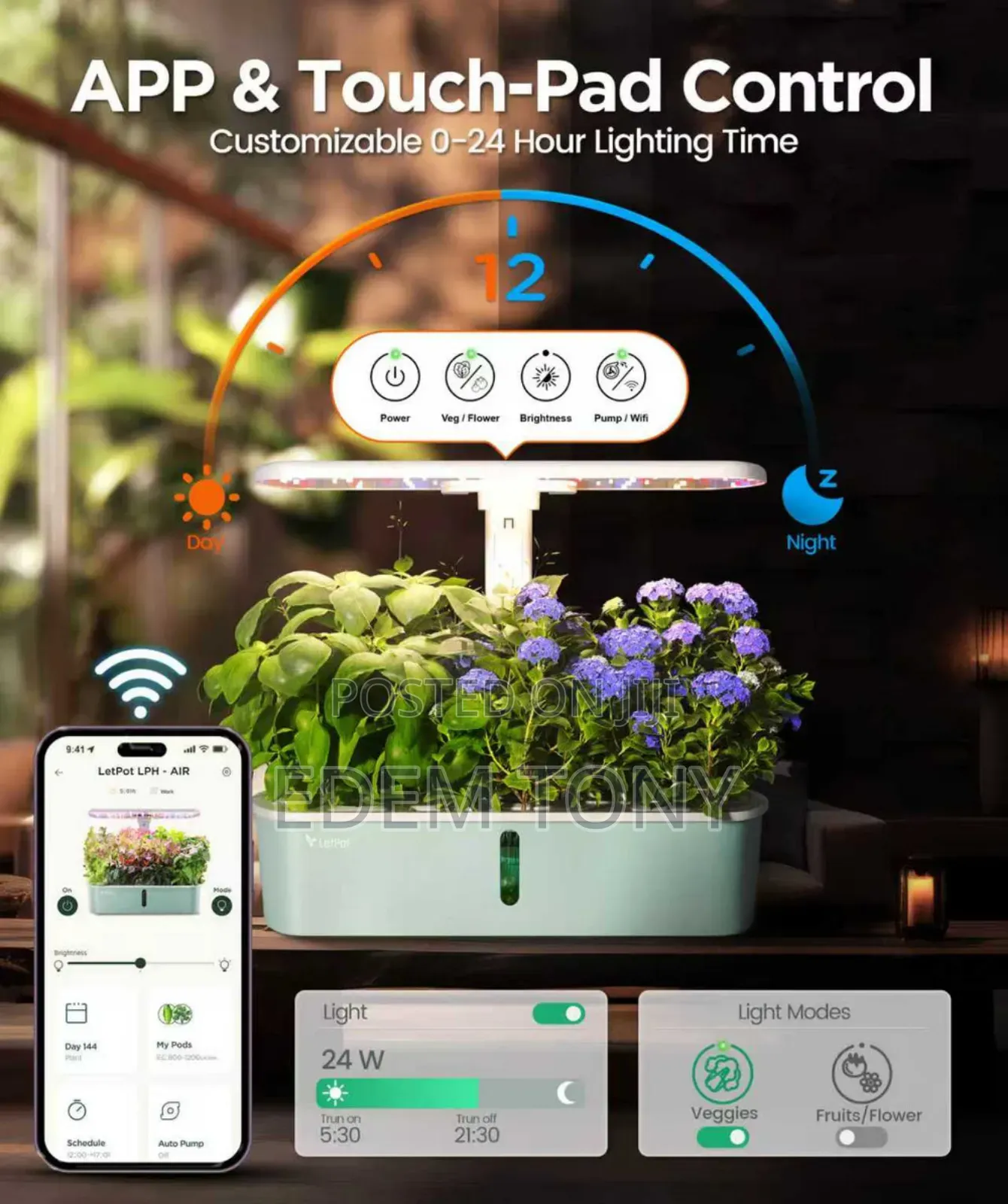Letpot Air 10 Pods Hydroponic Gardening System