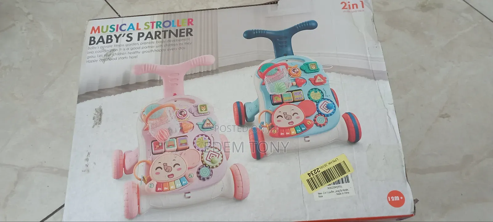 5 In1 Baby Musical Stroller Play Table