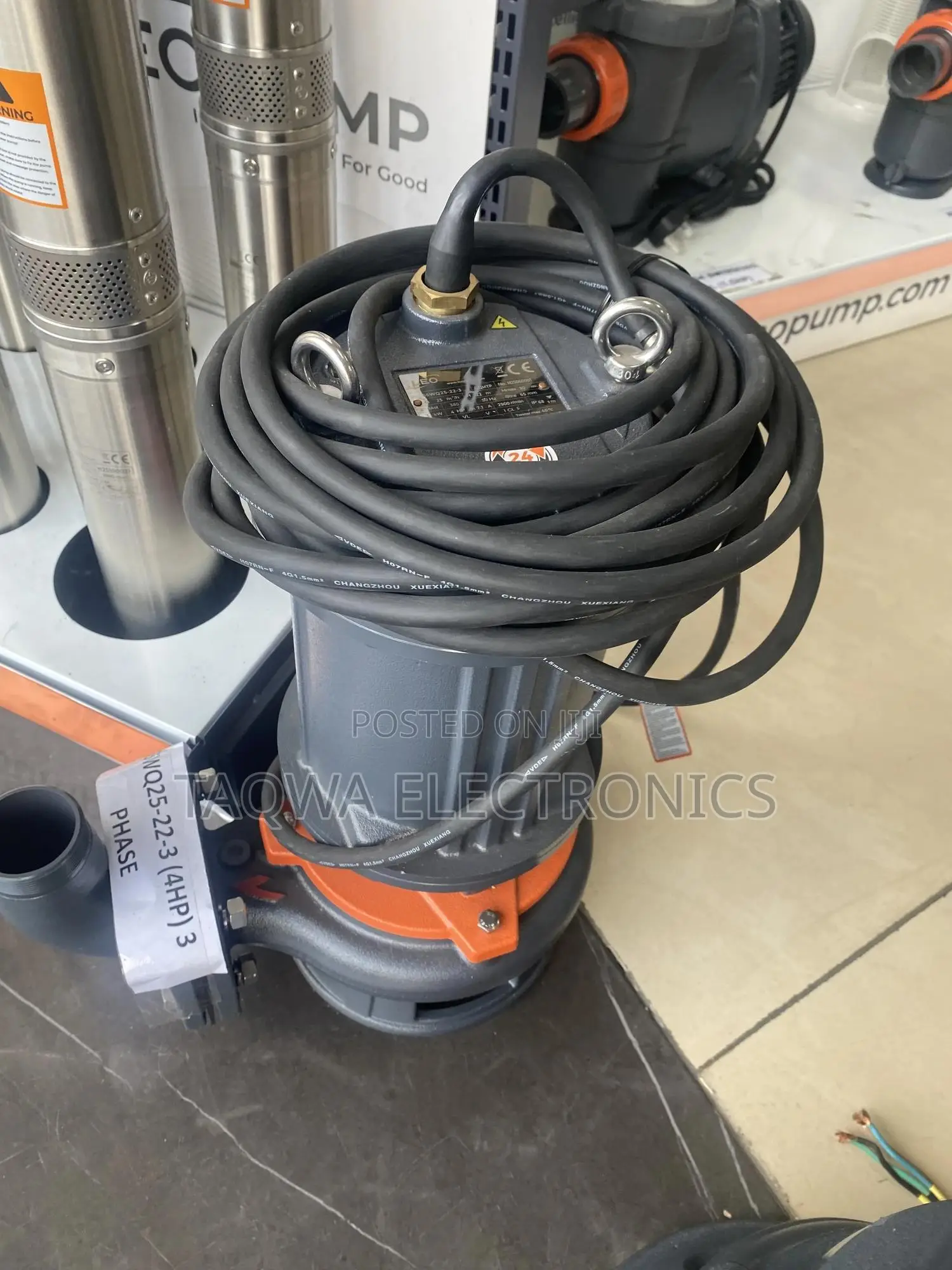 Adequate Sewage 4hp Pump,3kw