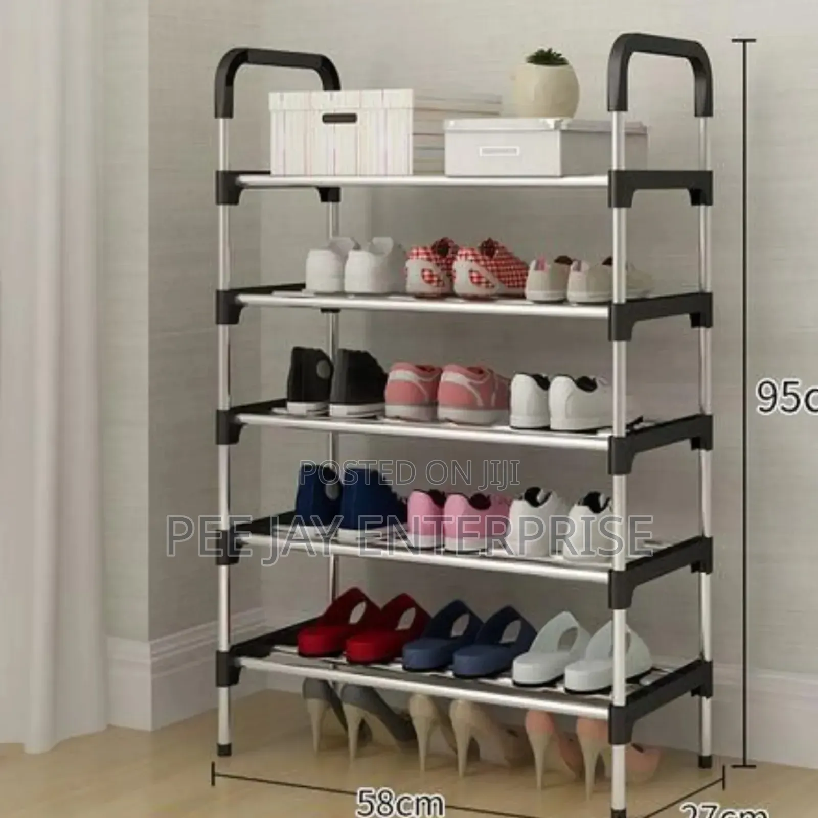 5-Tier Metal Shoe Rack.