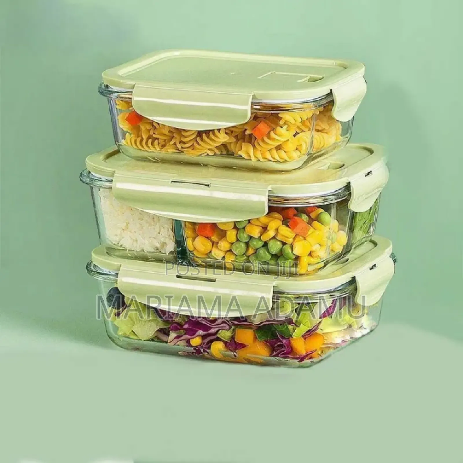 3pcs Glass Bowls Set