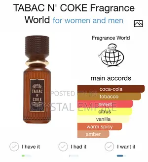 Tabac N’ Coke Perfume by Fragrance World
