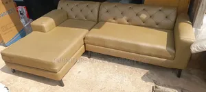 Mature Colored L Sofa. Durable