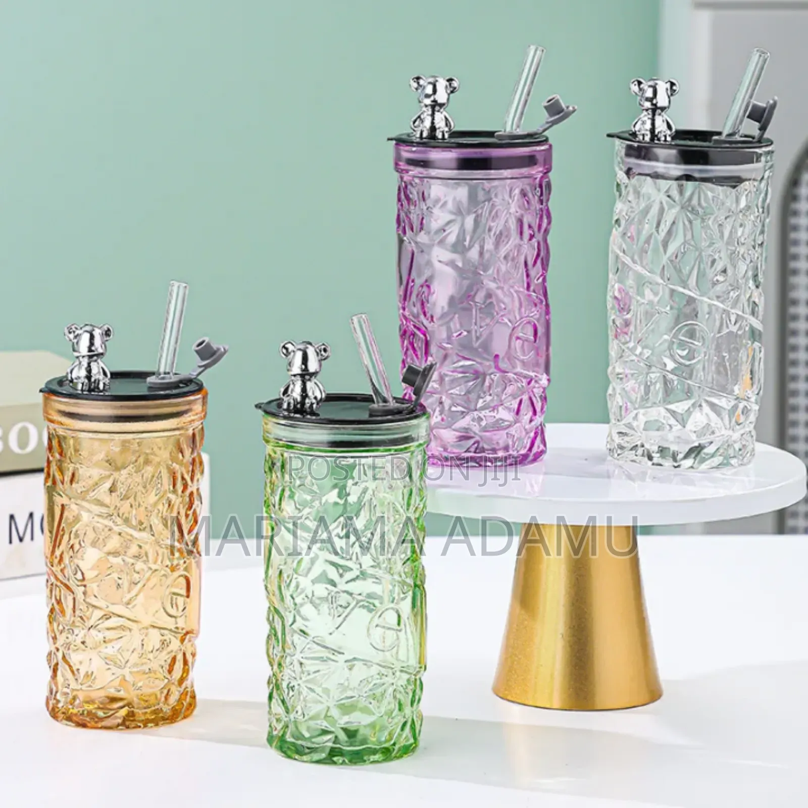 Glass Cups With Covers