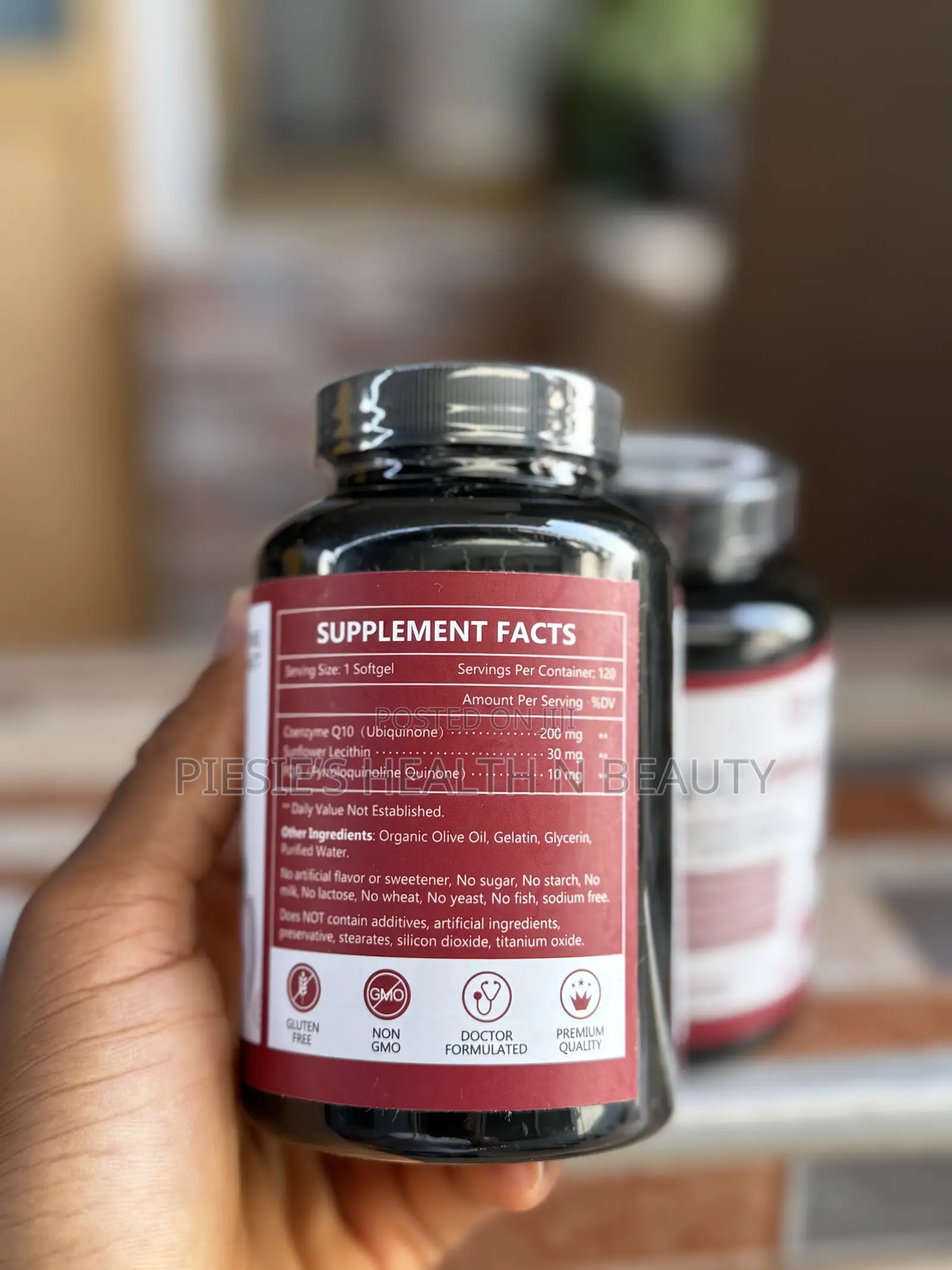 Nature’S Target Coq10 + PQQ + L-Carnitine, 200mg, 120 Softgels