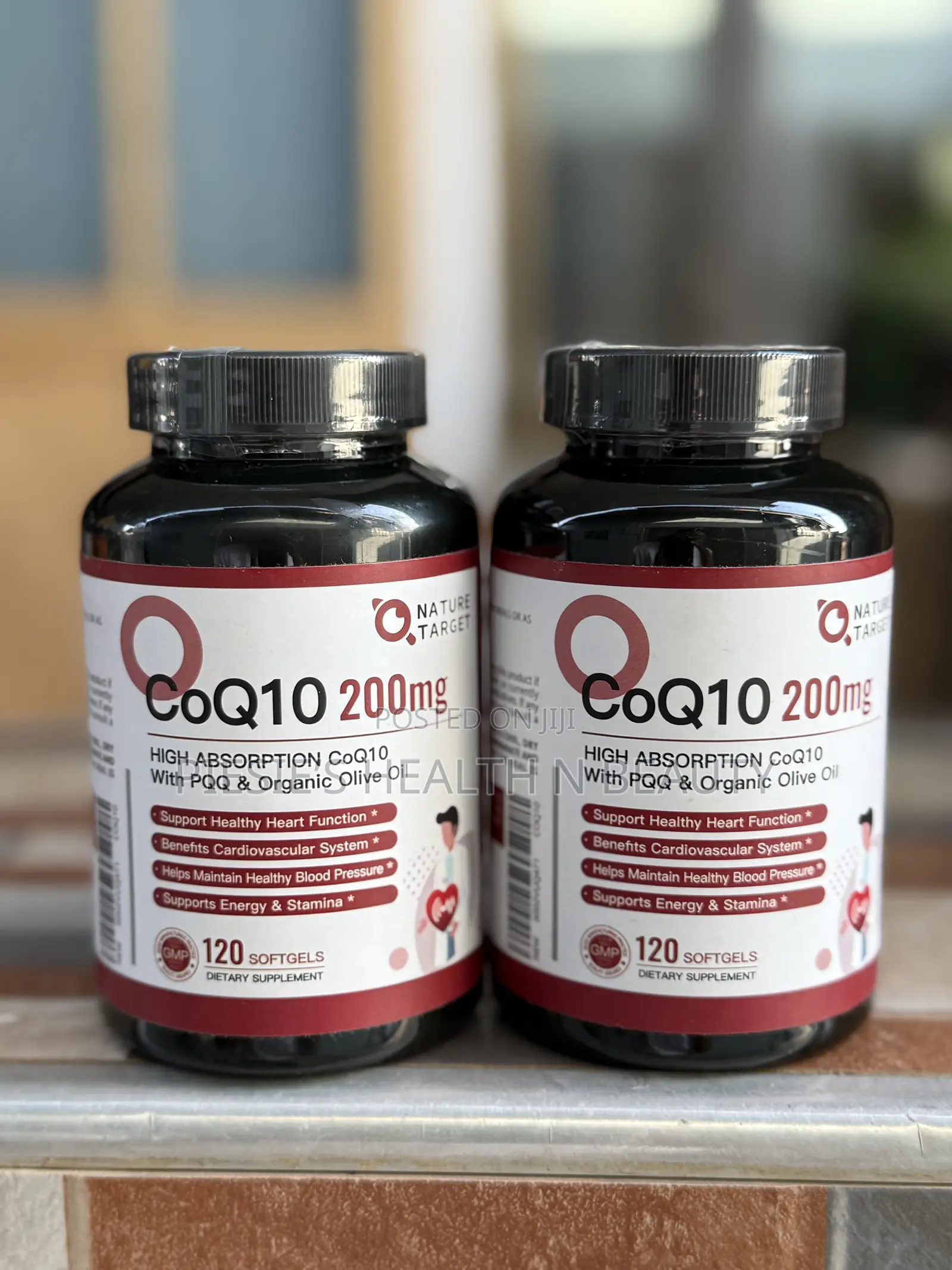 Nature’S Target Coq10 + PQQ + L-Carnitine, 200mg, 120 Softgels