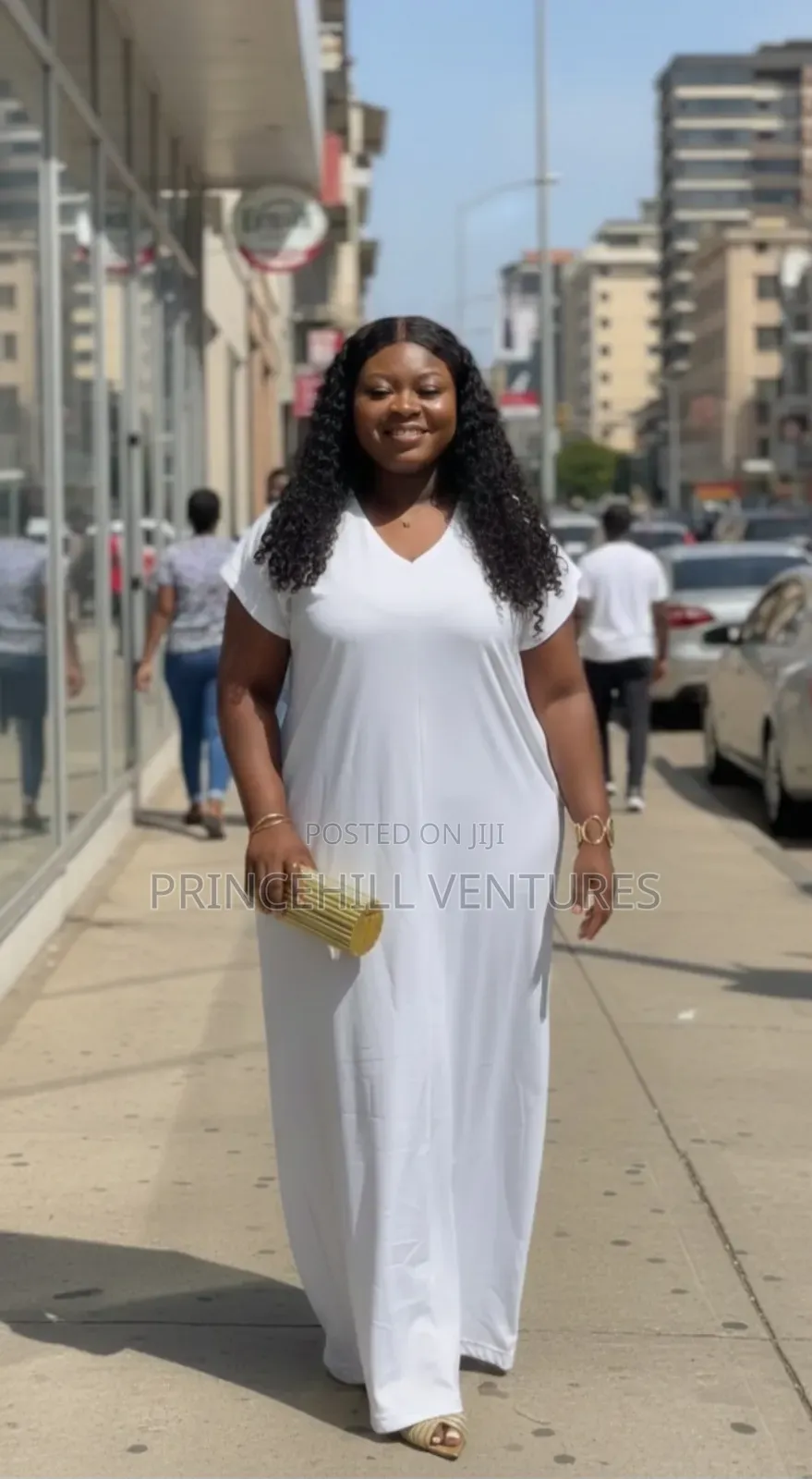 White Gown Bubu Dress