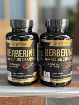 Gflow Vitamins Berberine With Ceylon Cinnamon 1200mg, 60 Ca