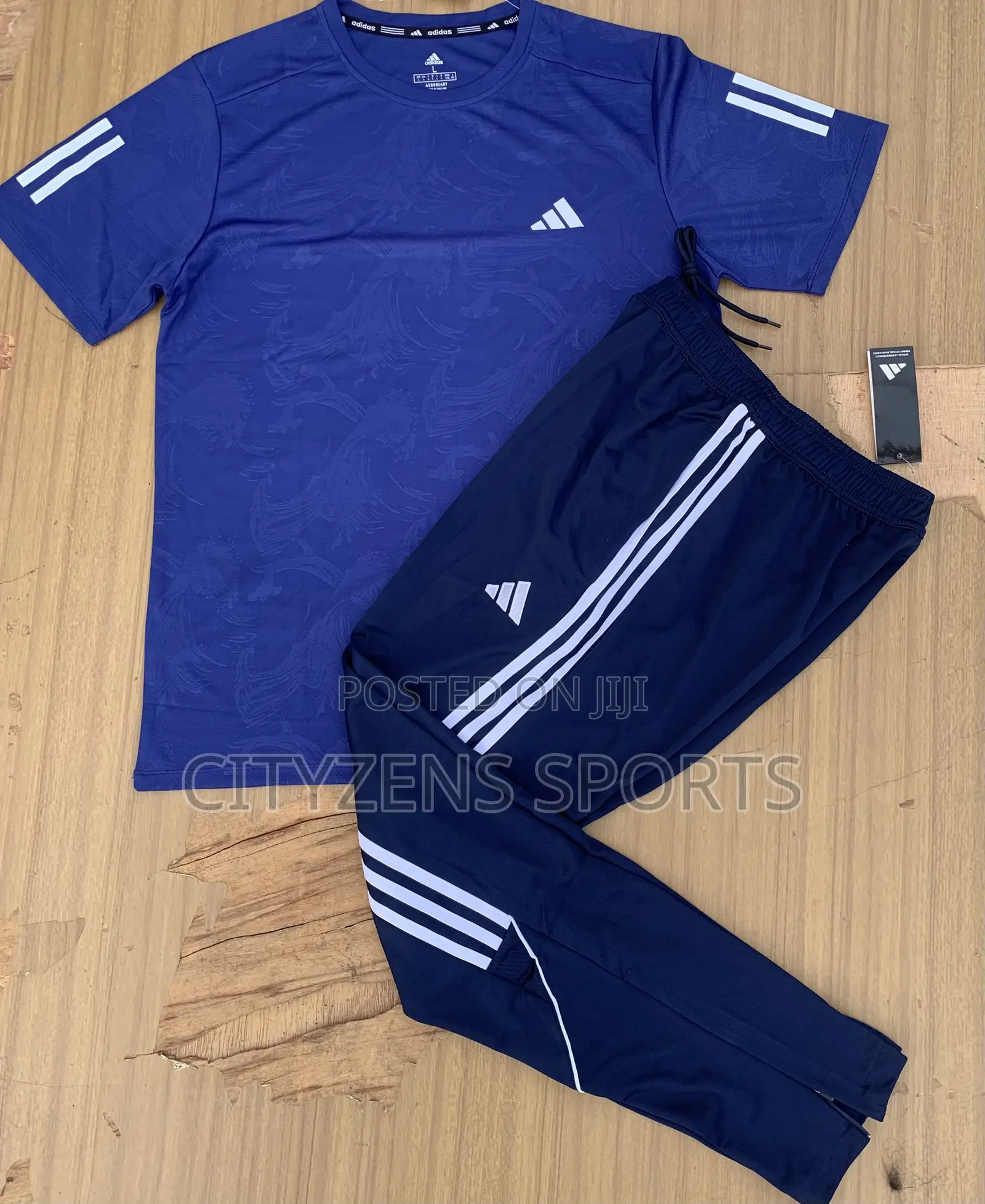 Adidas Blue Black Top And Down
