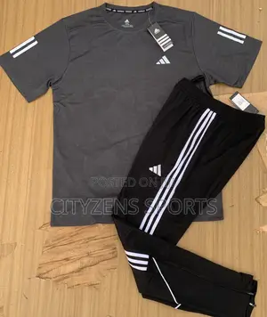 Adidas Grey Top And Black Down
