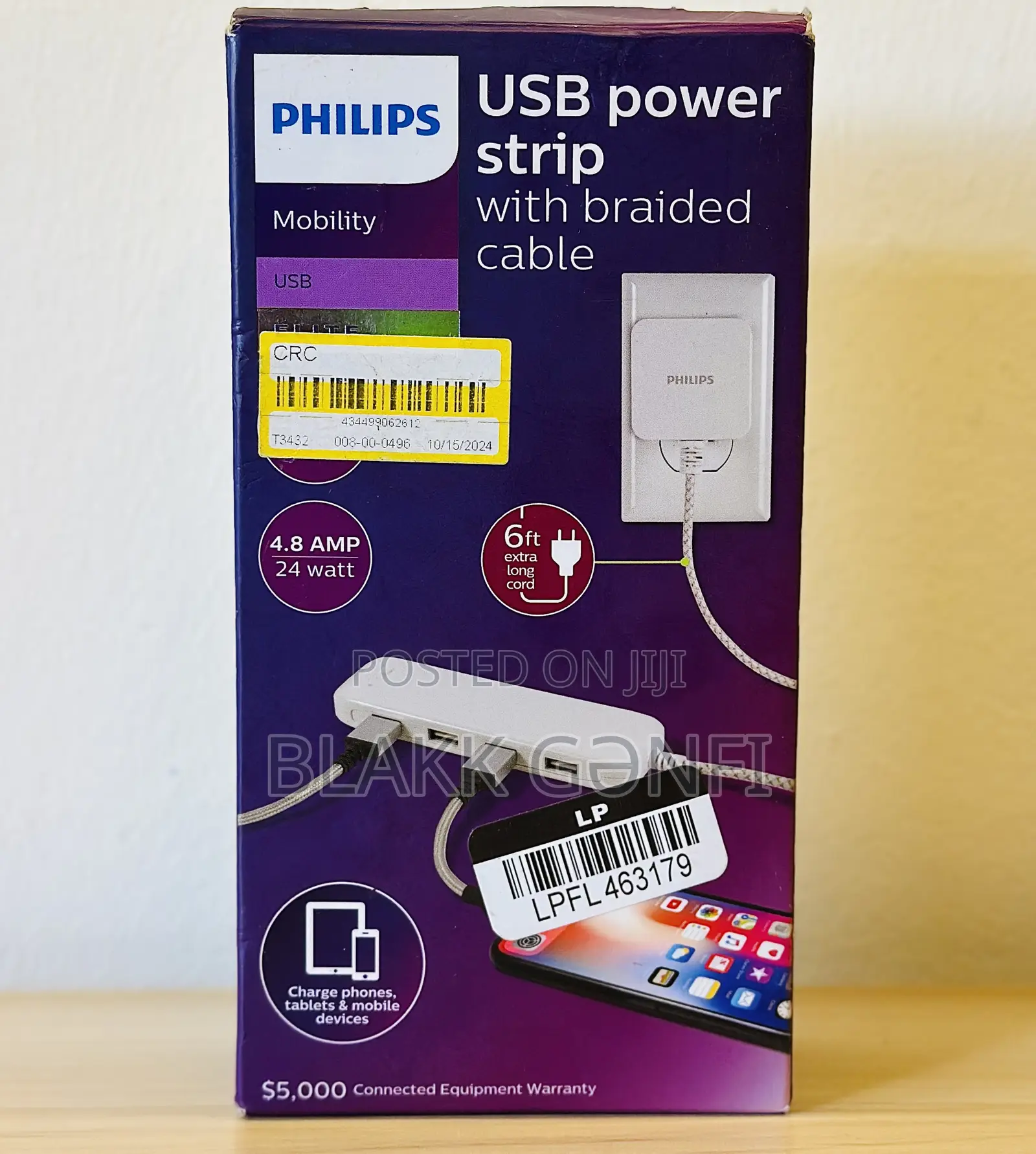 Philips Usb Power Strip With Braided Cable