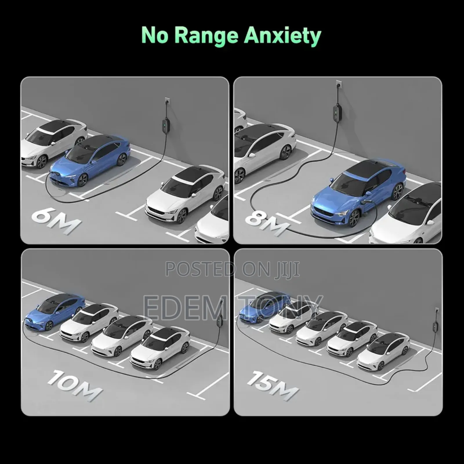 Electric Car Charger Type 2 For; Tesla, Bmw, Mercedes, Hyundai,Kia,Byd