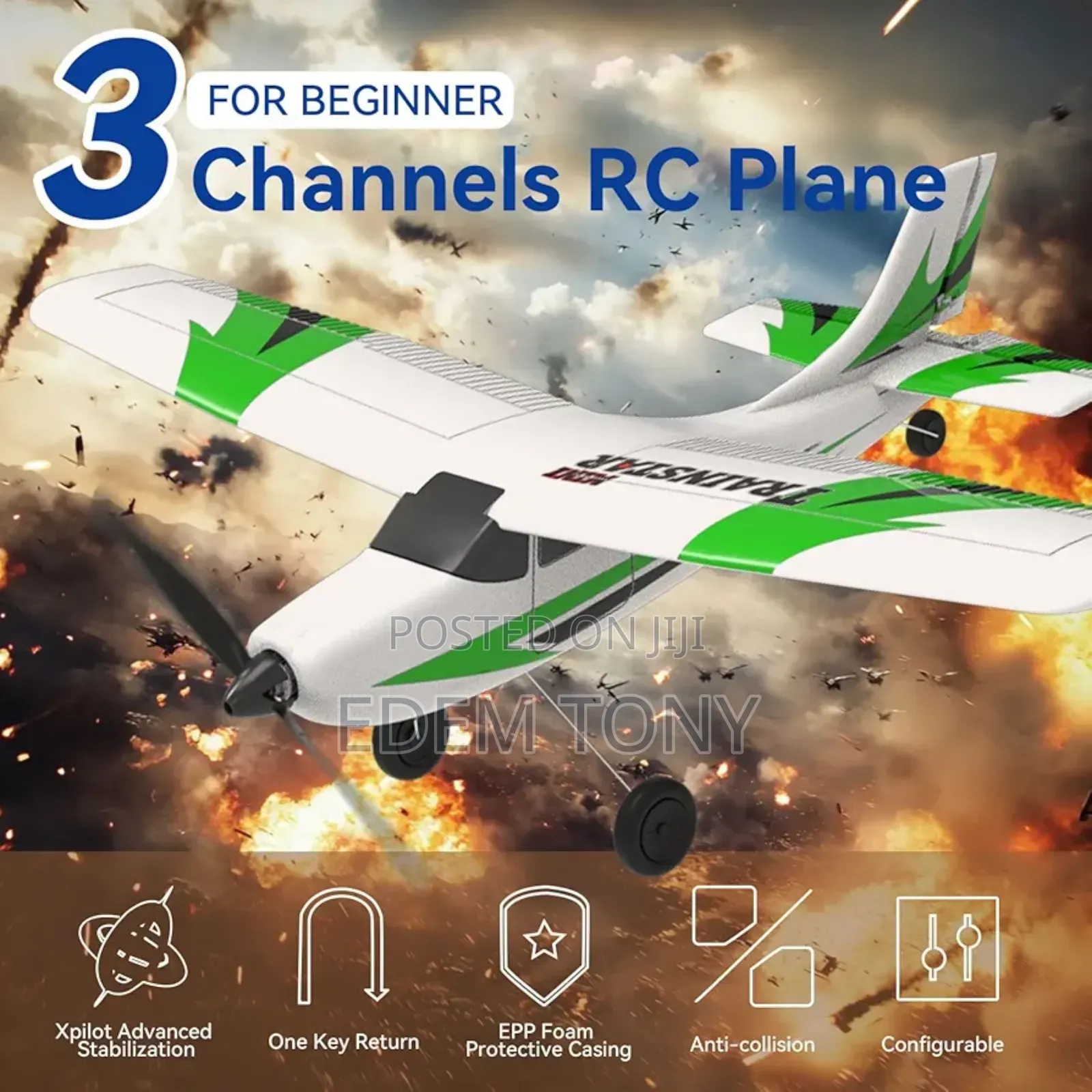 Volantexrc Mini Trainstar Remote-Controlled Airplane