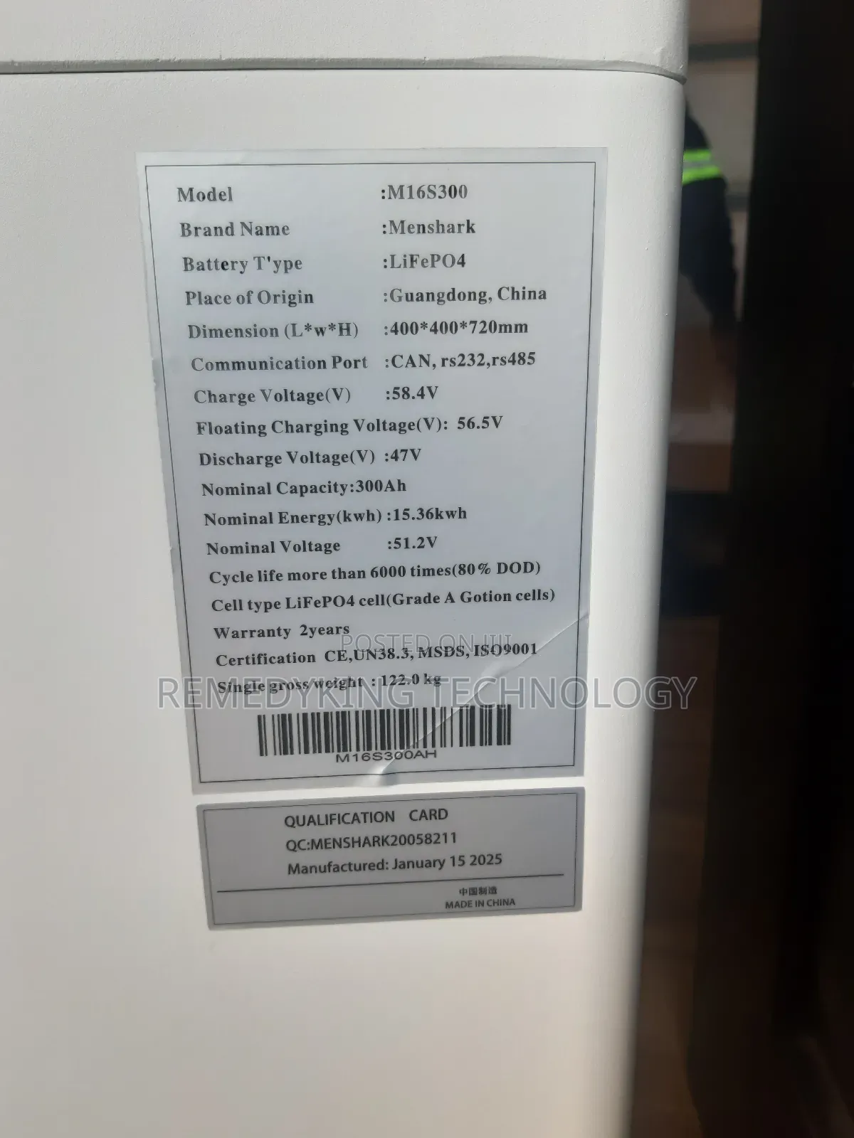 15kwh Solar Lithium Ion Batteries