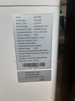 15kwh Solar Lithium Ion Batteries