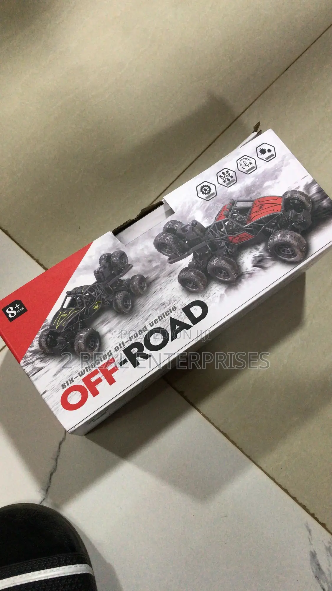 New Alloy 6 Wheel Off Road Remote Control Car Rechargeable Battery Uk