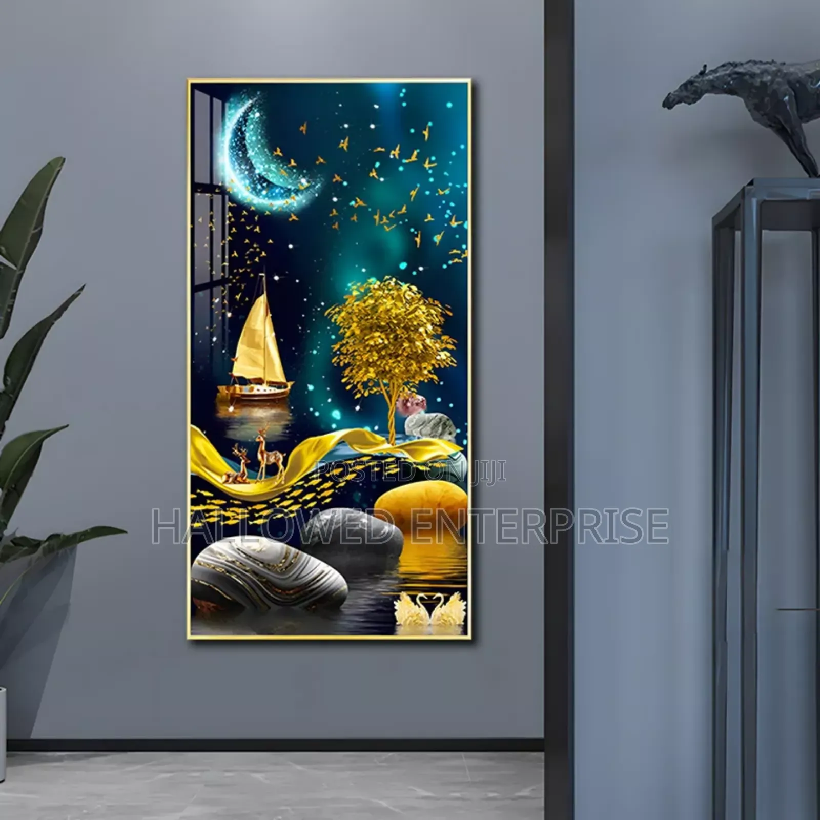 Gold Art Wallpaper Frame