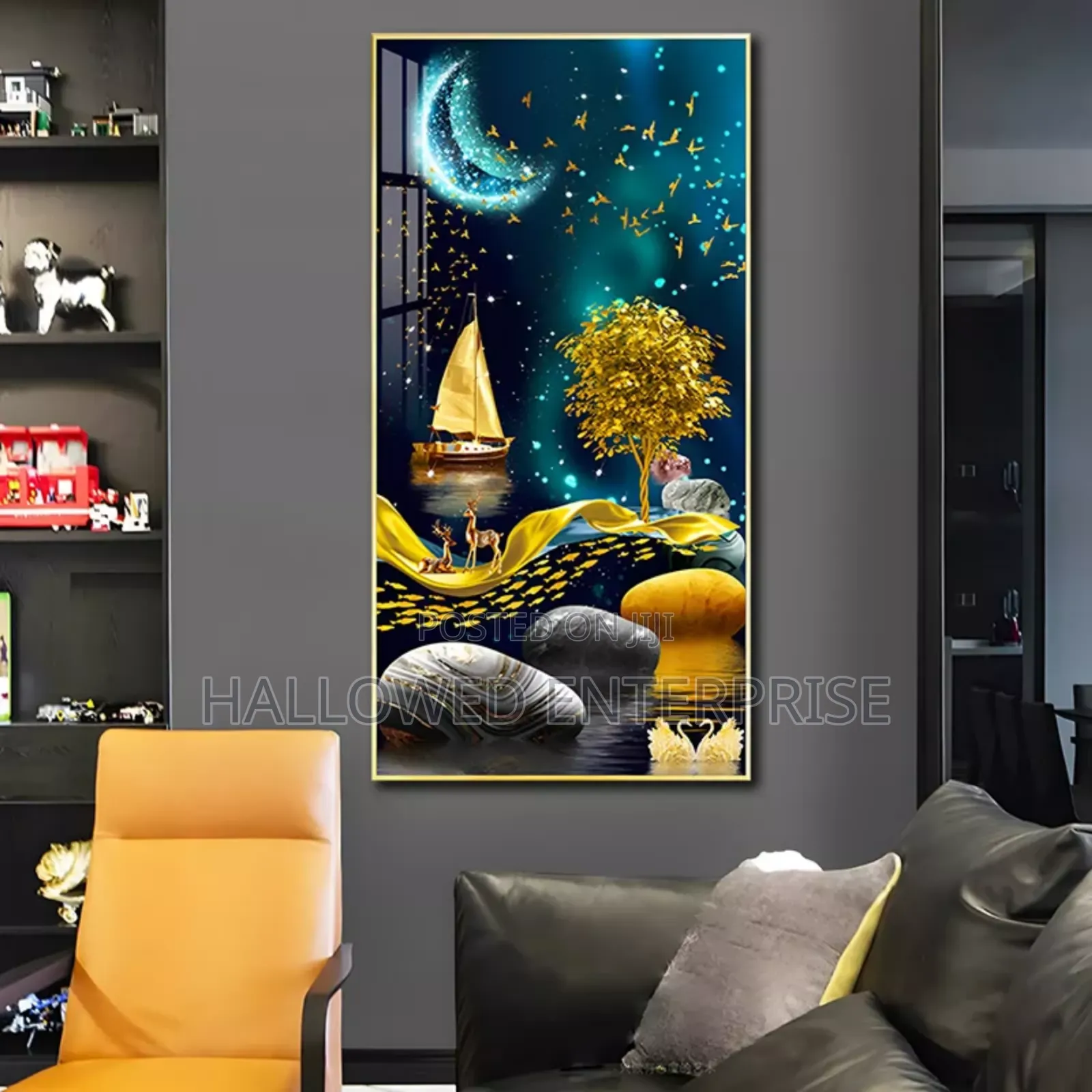Gold Art Wallpaper Frame