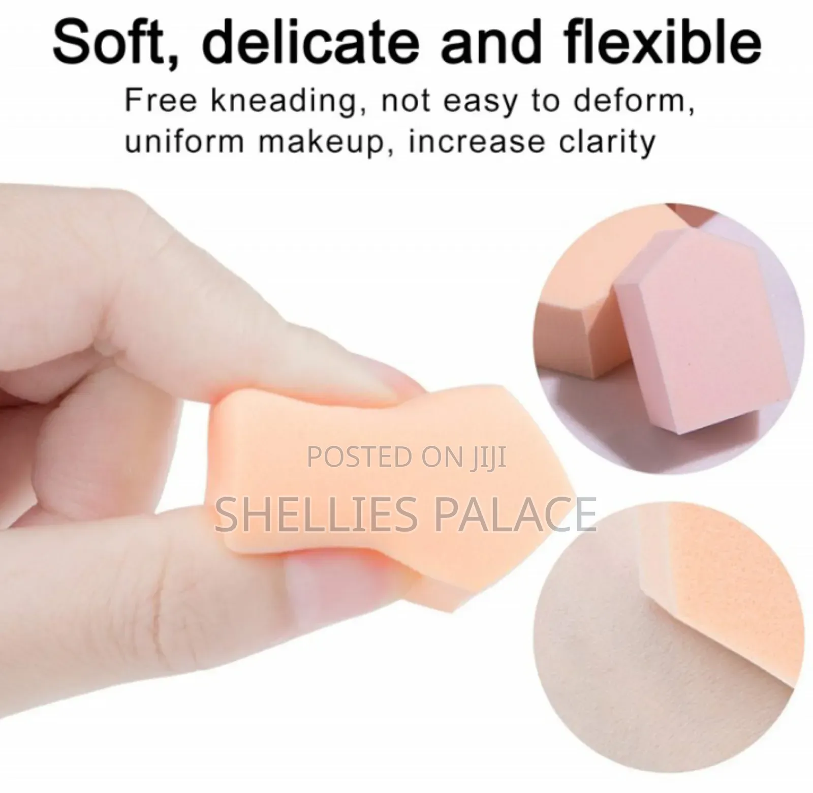 Solid Color Latex Free and Vegan Makeup Sponge Foam Wedges